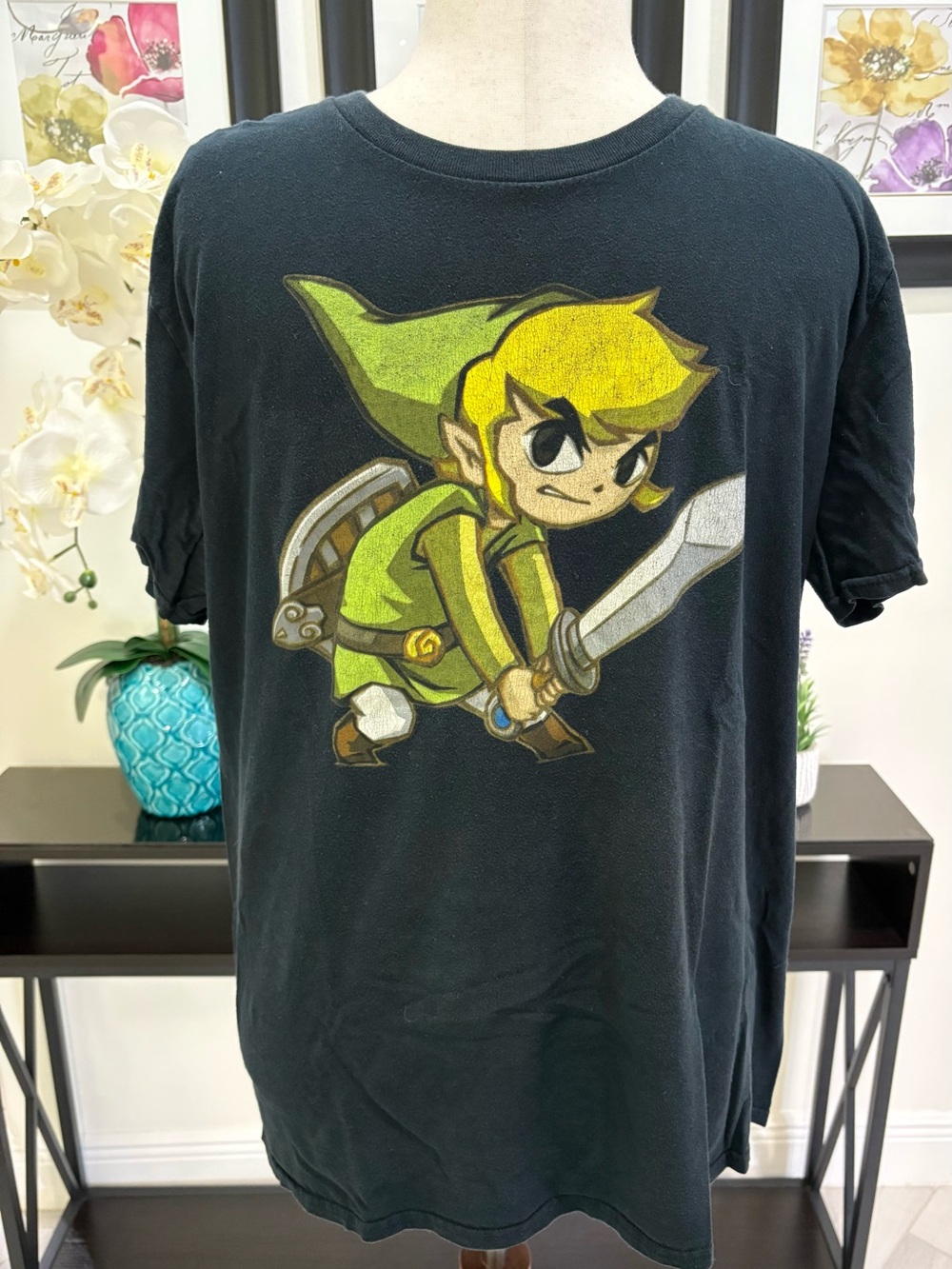 Zelda Black Men’s Shirt- Short Sleeve